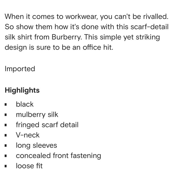 Burberry silk fringe blouse - Picture 16 of 16